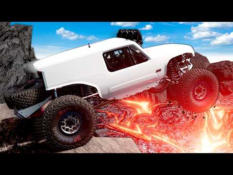Can I Jump a VOLCANO During a Race?! (BeamNG) thumbnail