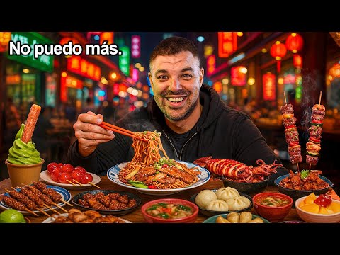 100 HORAS PROBANDO COMIDA CALLEJERA en CHINA 🇨🇳 | Shangai, Pekín y Hong Kong thumbnail