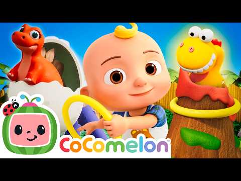 If You're Happy Dino Stomp & Counting Dinosaurs Song! | Dinosaur Day 🦕 | CoComelon Nursery Rhymes thumbnail
