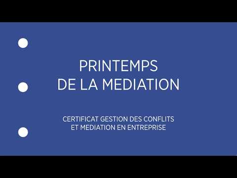 Printemps Médiation 2026 - La médiation, levier stratégique en entreprise thumbnail