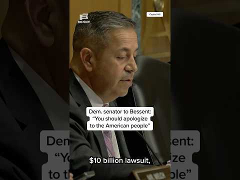 Dem. senator to Bessent: 'You should apologize to the American people' thumbnail