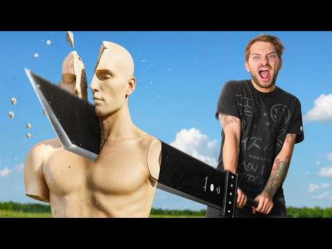We Tested REAL Videogame WEAPONS! thumbnail