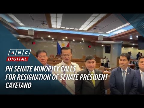 PH Senate minority calls for resignation of Senate President Cayetano | ANC thumbnail