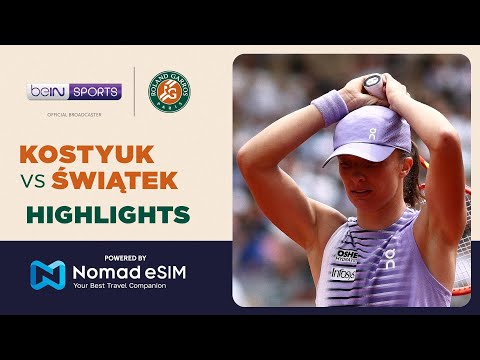 Marta Kostyuk vs Iga Świątek | Roland-Garros 2026 | Match Highlights thumbnail