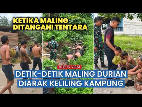 Curi Durian Montong, Sekelompok Pria Diarak Keliling Desa Sebelum Diserahkan ke Polisi thumbnail