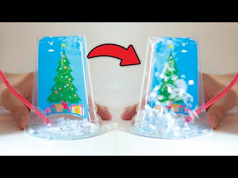 Create a Magical Paper Snowstorm in a Cup with This Christmas Craft thumbnail