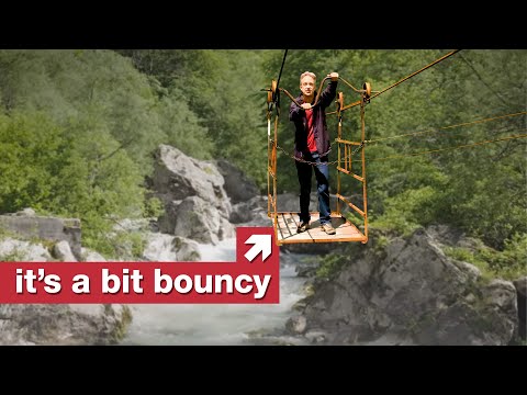 The cable car that you pedal by hand thumbnail