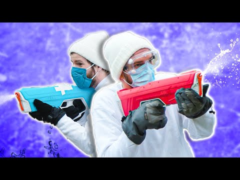Canadian Winter Water Gun FIGHT! thumbnail