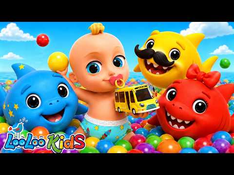 Baby Shark + Johny Johny Yes Papa + Wheels On The Bus Learn Colors with Colorful BALLS - Kids Songs thumbnail