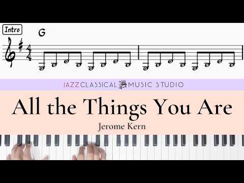 All The Things You Are - Jerome Kern | Piano Tutorial (EASY) | WITH Music Sheet | JCMS thumbnail