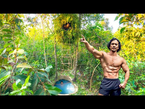 Building The Most Secret Bird Nest Shelter with Hidden Underground Tunnel Swimming Pool thumbnail