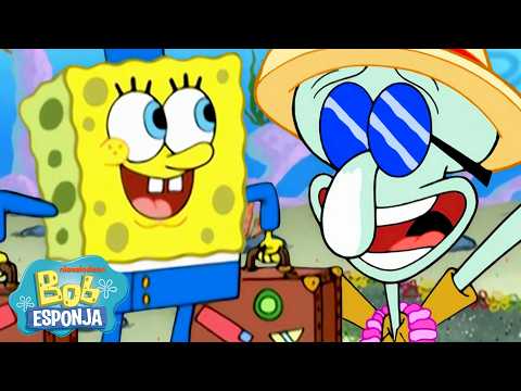 Bob Esponja | Todas as Férias de Todas 🏝️ | Bob Esponja em Português thumbnail
