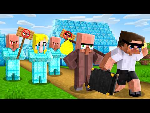 We Were Kicked Out By Diamond Villager Family in Minecraft.. thumbnail