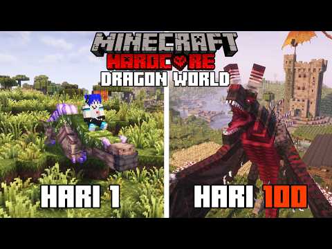 100 HARI MINECRAFT HARDCORE PENJINAK NAGA thumbnail