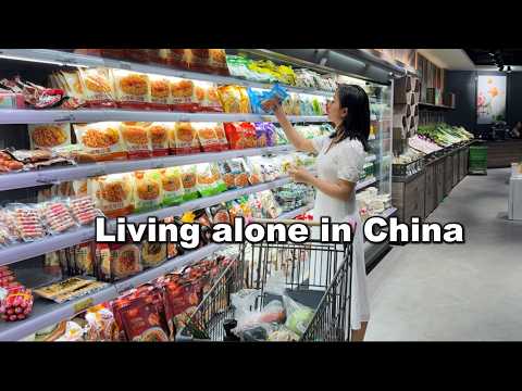 What Life Costs in China ?? | Local Market Grocery Shopping & Friday Night Alone thumbnail
