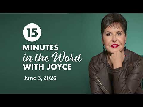 Learning to Receive - Pt 1 | 15 Minutes In The Word with Joyce Meyer thumbnail