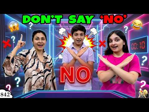 DON'T SAY NO | Ep 842 | 24 Hours Comedy Family Challenge | Aayu and Pihu Show thumbnail