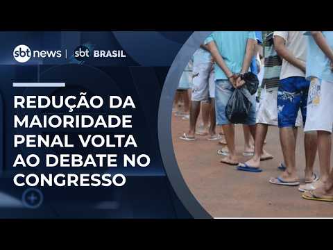 Proposta de redução da maioridade penal de 18 para 16 anos volta ao debate no Congresso | #SBTBrasil thumbnail