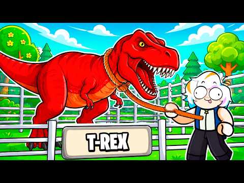 ABRI UN ZOO DE DINOSAURIOS PELIGROSOS EN ROBLOX COMPLETO thumbnail