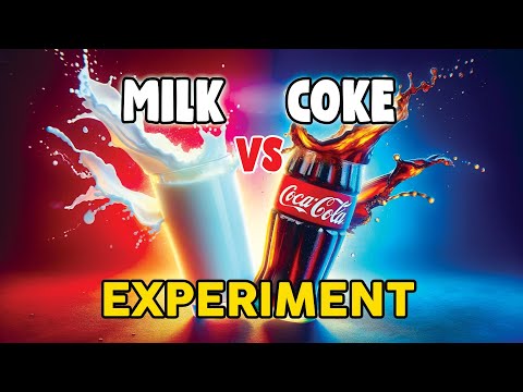 Mixing COKE and MILK | Coca Cola VS Milk Chemical Reaction Experiment thumbnail