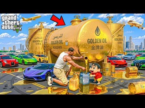 GTA 5 : Franklin & Shinchan Become A Billionaire In 1 Day Selling Oil!? | GTA 5 Bangla Gameplay   thumbnail