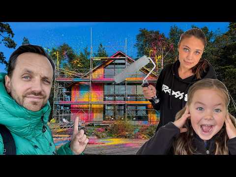 Axel målar huset i fel färg! Familjen bygger hus - Avsnitt 8 thumbnail