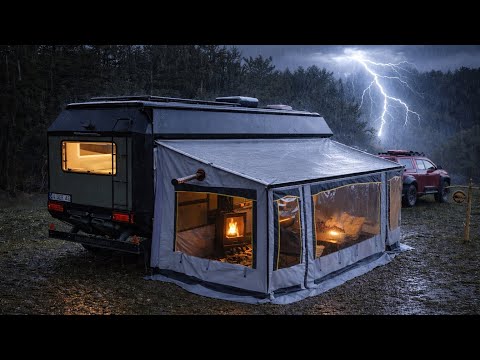 ⚡️GÖKGÜRÜLTÜLÜ SAĞANAKTA OFFROAD KARAVAN KAMPI thumbnail