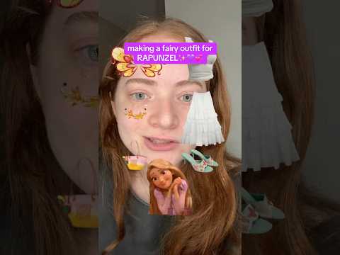 Making a FAIRY OUTFIT for RAPUNZEL🩷✨🧚 #youtubeshorts #disney #rapunzel #tangled thumbnail