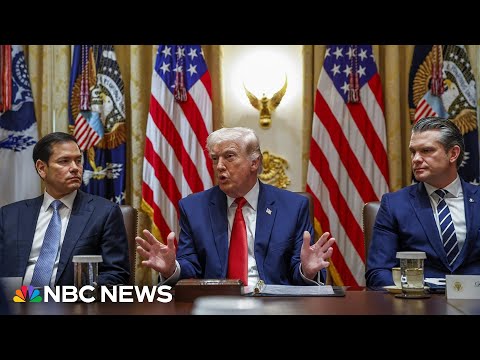 LIVE: Trump holds a Cabinet meeting | NBC News thumbnail