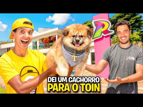 DEI UM CACHORRINHO DE ESTIMAÇÃO PRO TOIN *novo filho dele ! thumbnail