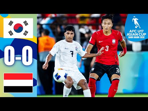 Korea Republic scrape through with a draw! | Korea Republic - Yemen | Highlights AFC U17 Asian Cup™ thumbnail