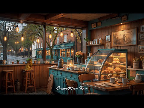 Rainy Café Evening Ambience ☕ Smooth Jazz, Cafe & Rain Sounds for Study & Relaxing thumbnail