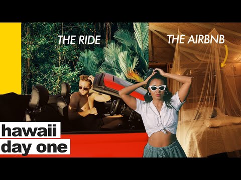 A TOUR OF OUR $115 OUTDOOR AIRBNB + FIRST REACTIONS | hawaii day 1 | DamonAndJo thumbnail