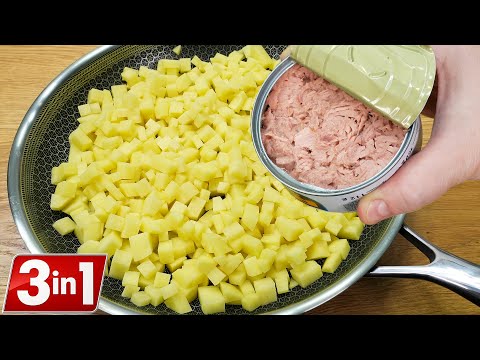 Wenn Sie Kartoffeln und canned tuna zu Hause haben. Es ist so lecker, dass ich es jeden Tag koche❗ thumbnail