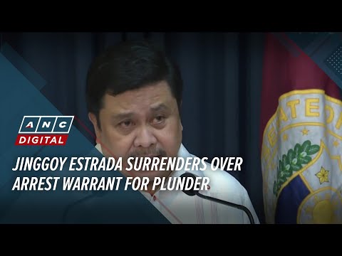 Jinggoy Estrada surrenders over arrest warrant for plunder  | ANC thumbnail