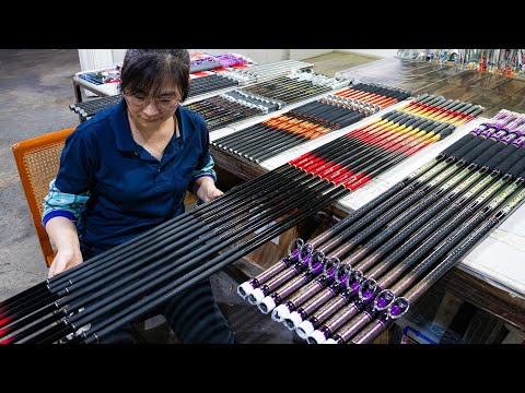 Carbon Fiber Fishing Rod Manufacturing Process / 碳纖維釣竿製造 - Taiwan Factory thumbnail