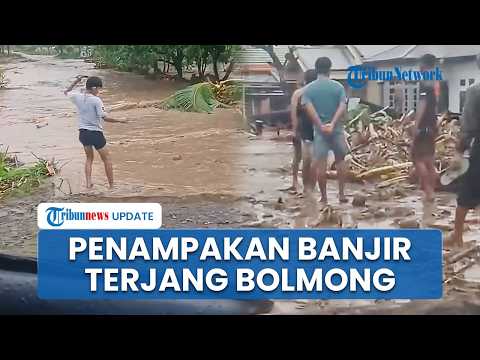 Penampakan Banjir Bandang Terjang Bolmong Sulut, Ratusan Rumah Terendam Lumpur hingga Pohon Tumbang thumbnail