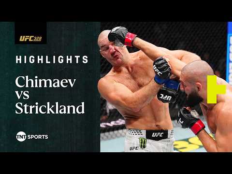 THRILLING TITLE SHOWDOWN! ? | Khamzat Chimaev vs. Sean Strickland | #UFC328 Fight Highlights thumbnail