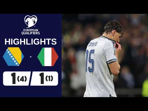 Bosnia Erzegovina - Italia 1-1 (PEN 4-1) | Highlights | Qualificazioni Mondiali thumbnail