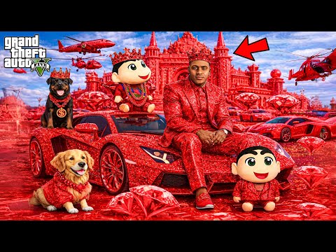 GTA 5 : Franklin & Shinchan Touch Anything Become Diamond Gold!? | GTA 5 Bangla Gameplay thumbnail