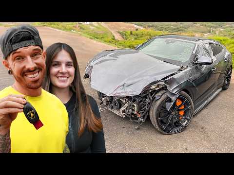 I REBUILT A WRECKED LAMBORGHINI URUS THEN GAVE IT TO MY GIRLFRIEND thumbnail
