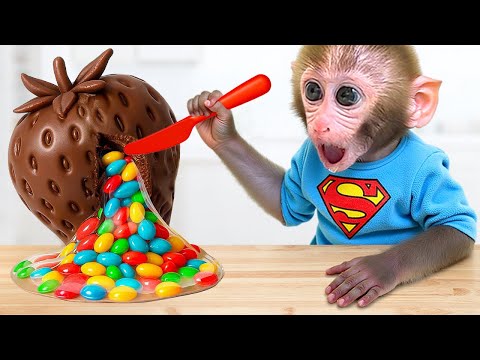 Monkey Baby Bon Bon with a puppy drive an F1race car and run into an unexpected accident on the road thumbnail