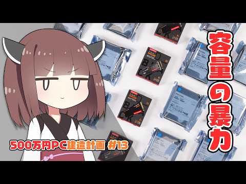 【SSD4枚とHDD12台で】「容量100TB超え」「壊れてもデータが消えない」最強ストレージを構築する。【500万円PC建造計画 #13】 thumbnail