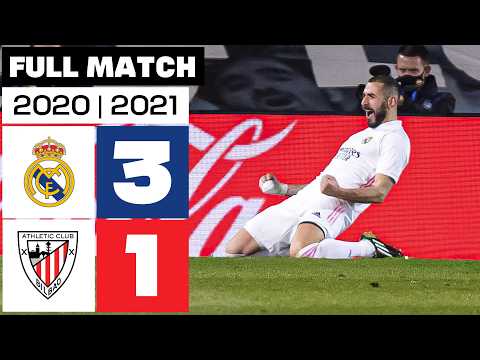 Real Madrid 3 - 1 Athletic Club 2020/21 PARTIDO COMPLETO thumbnail