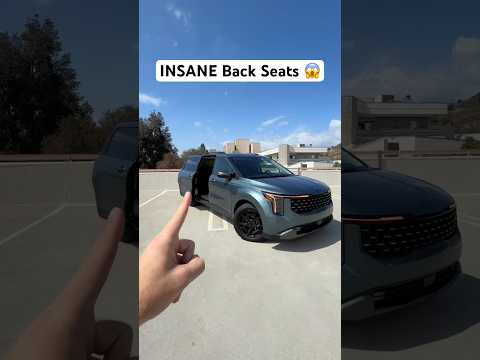 The Kia Carnival has WILD back seats! #kia #carnival #kiacarnival #minivan thumbnail