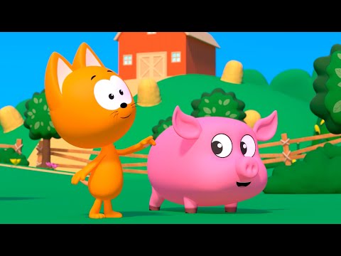 Huevos de colores | Animales en la granja | El gatito Koté thumbnail