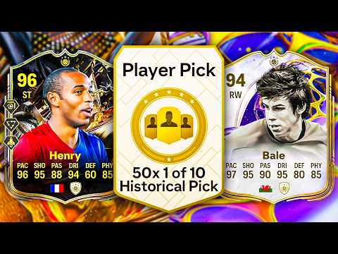 50x 1 OF 10 HISTORICAL PLAYER PICKS! 🥳 FC 26 Ultimate Team thumbnail