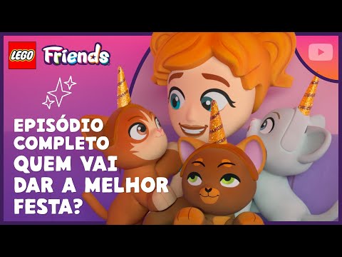 Caos de Aniversário no Café Unicórnio | T4 E7 | Episódio Completo | LEGO Friends: O Próximo Capítulo thumbnail