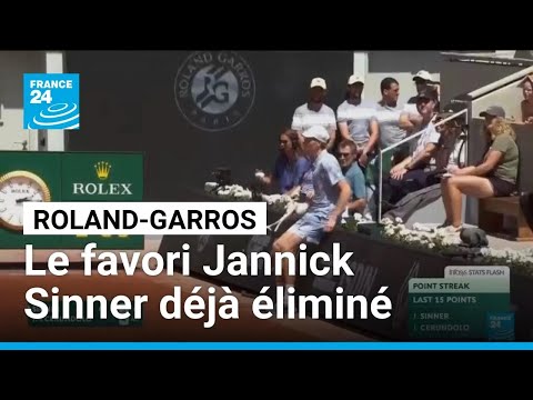 Roland-Garros : le favori Jannick Sinner éliminé dès le deuxième tour • FRANCE 24 thumbnail