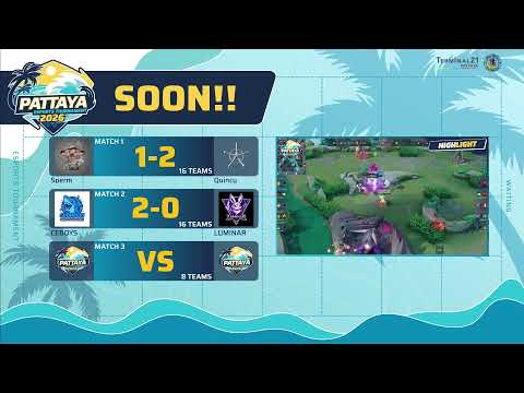 [LIVE] บรรยากาศสดจากงาน "Pattaya E-Sports Tournament 2026" สมรภูมิ RoV ที่เดือดที่สุดในพัทยา! 🎮 thumbnail